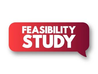 Visual representation of steps to conduct a feasibility study for a new business in Pakistan, emphasizing financial planning, market research, and risk assessment